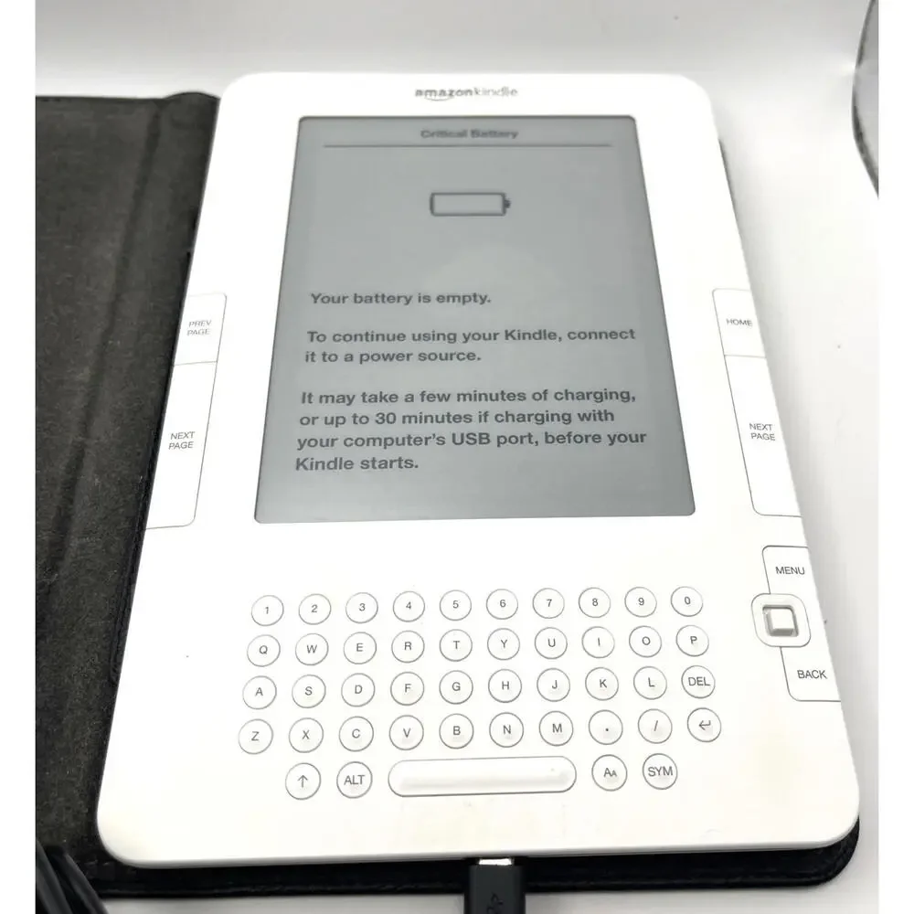 Amazon Kindle 2nd Generation D00701 2GB - Needs new battery - Please Read